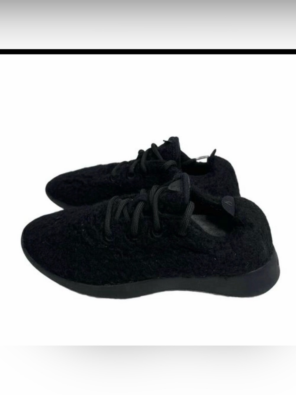 Allbirds Wool Runners Sneakers Size 8 Black Comfortable Sustainable # box 303